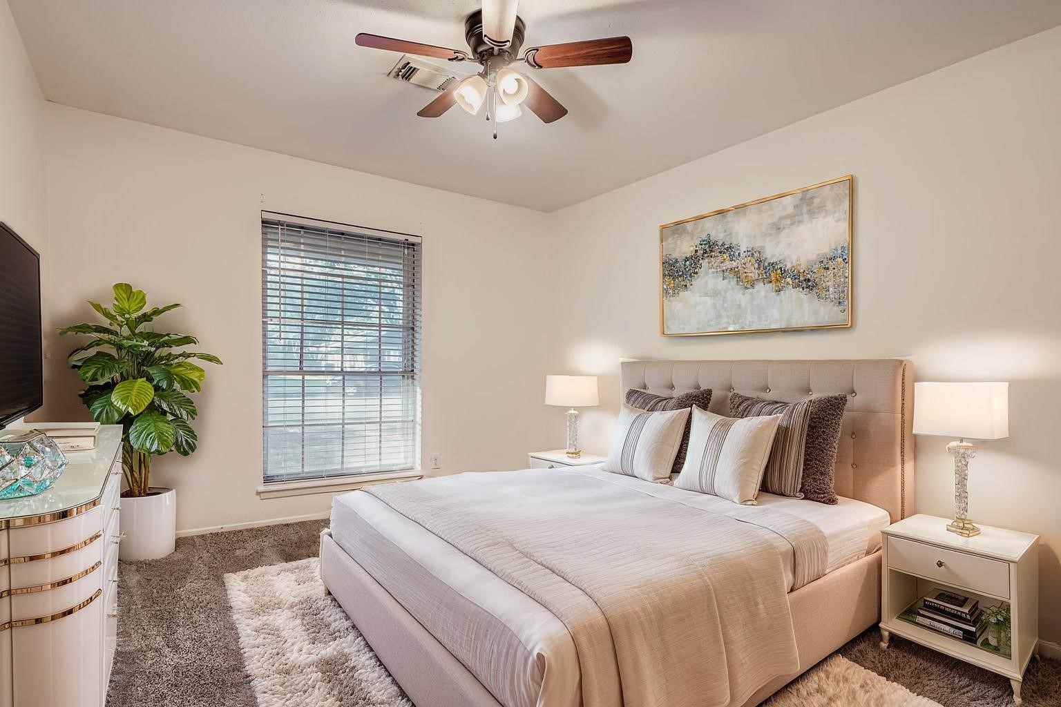 1411 Neptune Lane Houston, TX 77062 - Photo 17 of 22 a bedroom with bed and a window