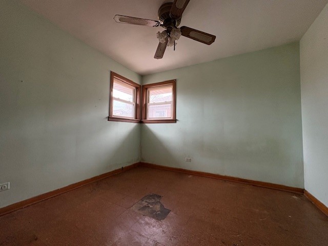 7715 South Kilpatrick Avenue Chicago, IL 60652 - Photo 9 of 12 an empty room with windows and fan