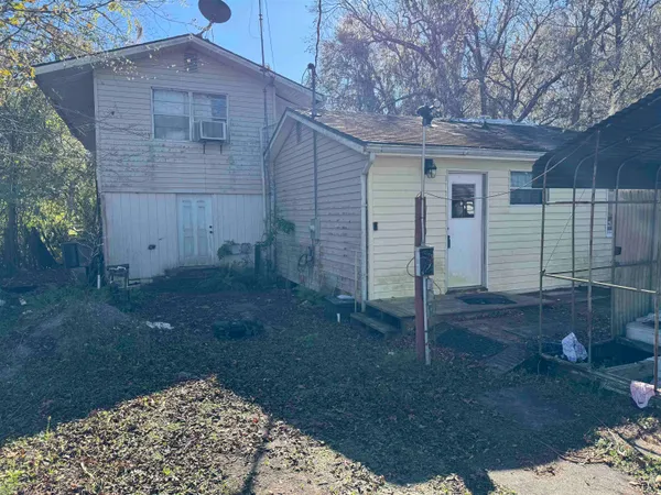 a backyard of a house