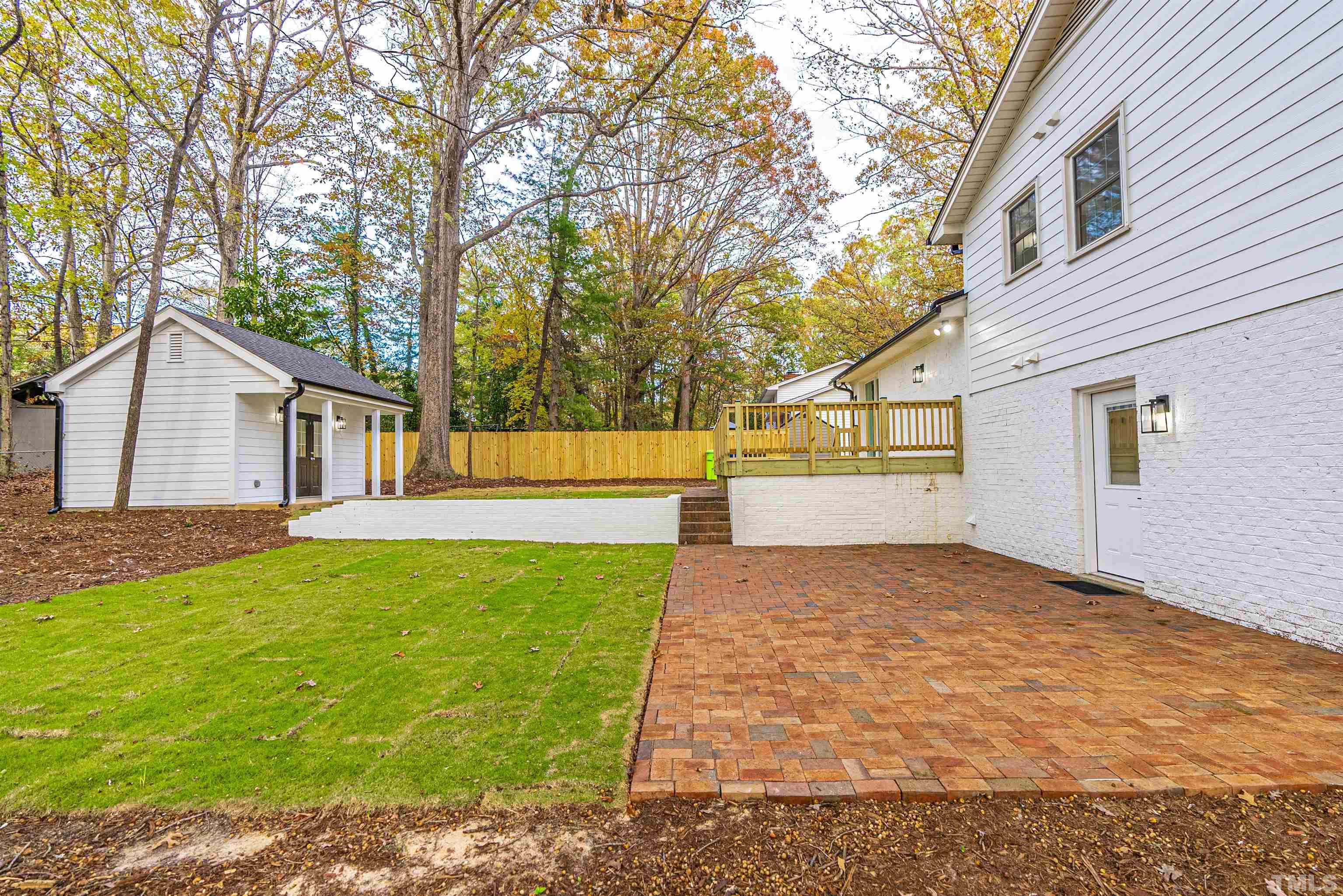 5405 Emerson Drive Raleigh, NC 27609 - Photo 39 of 46 a view of back yard of the house