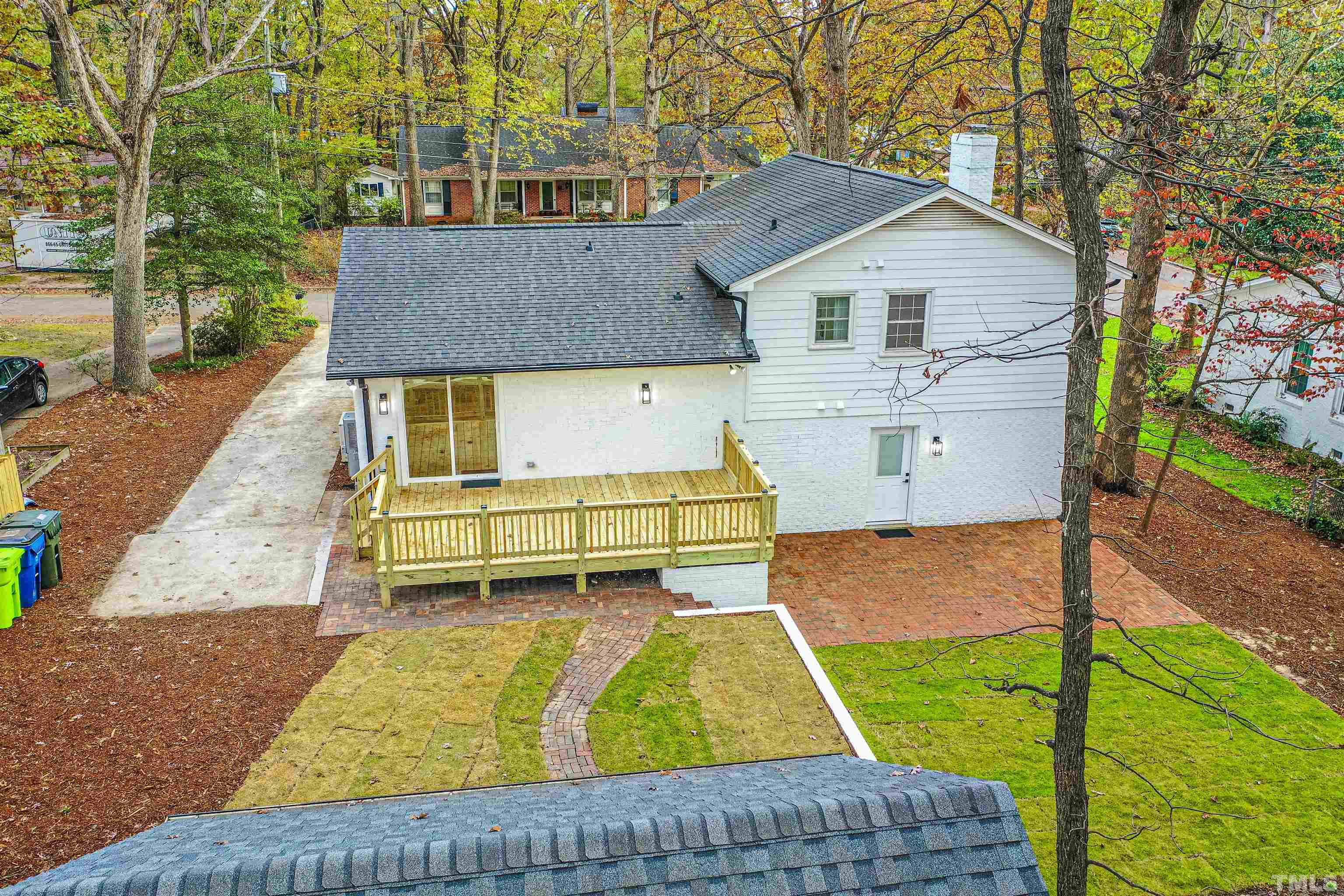 5405 Emerson Drive Raleigh, NC 27609 - Photo 46 of 46 a front view of a house with garden