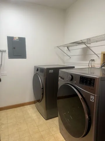 a close view of closet