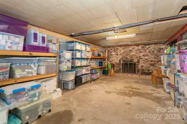 a view of storage and utility room