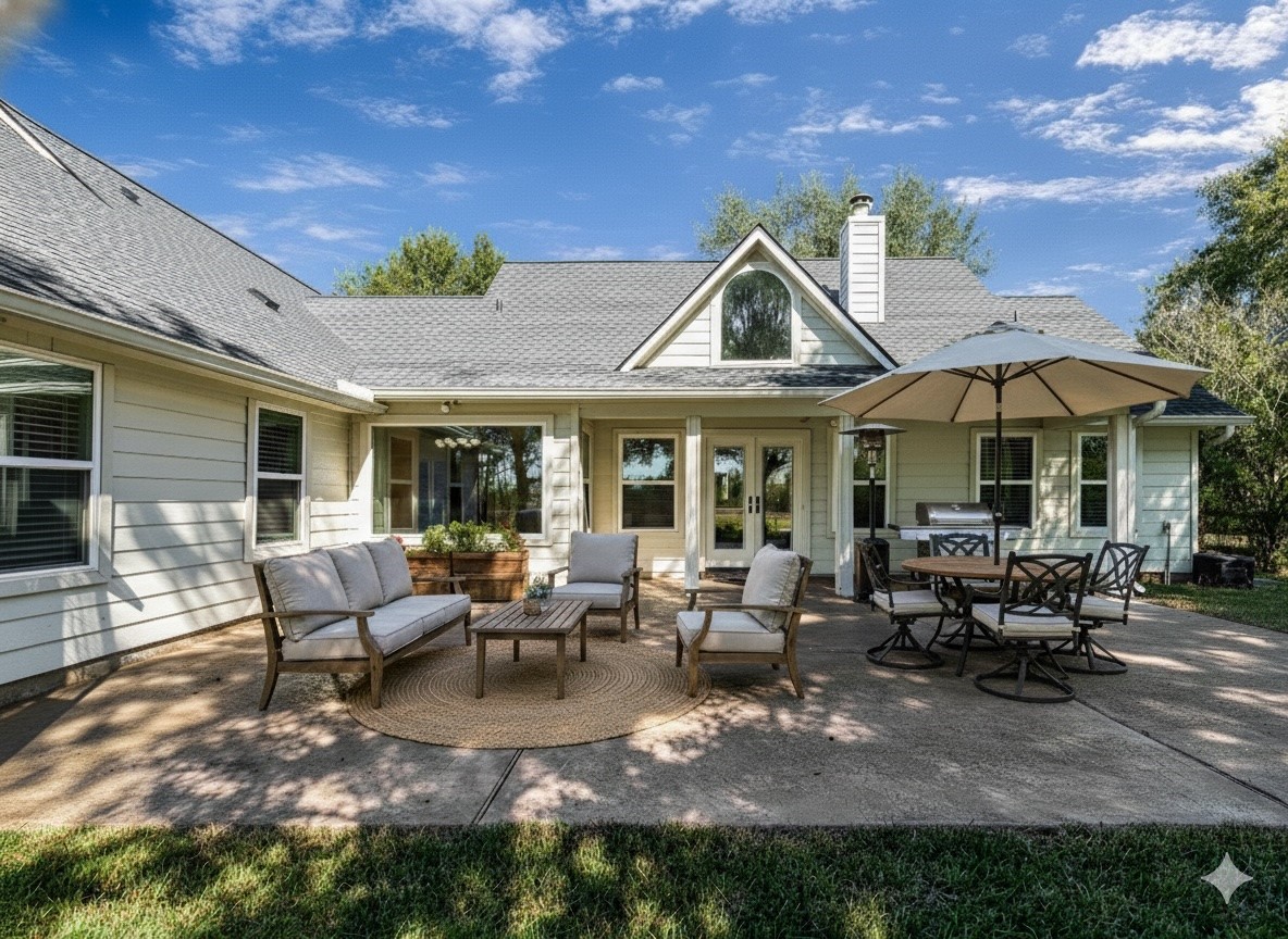 32601 Rogers Road Fulshear, TX 77441 - Photo 40 of 50 An outdoor entertainment haven! Virtually staged.