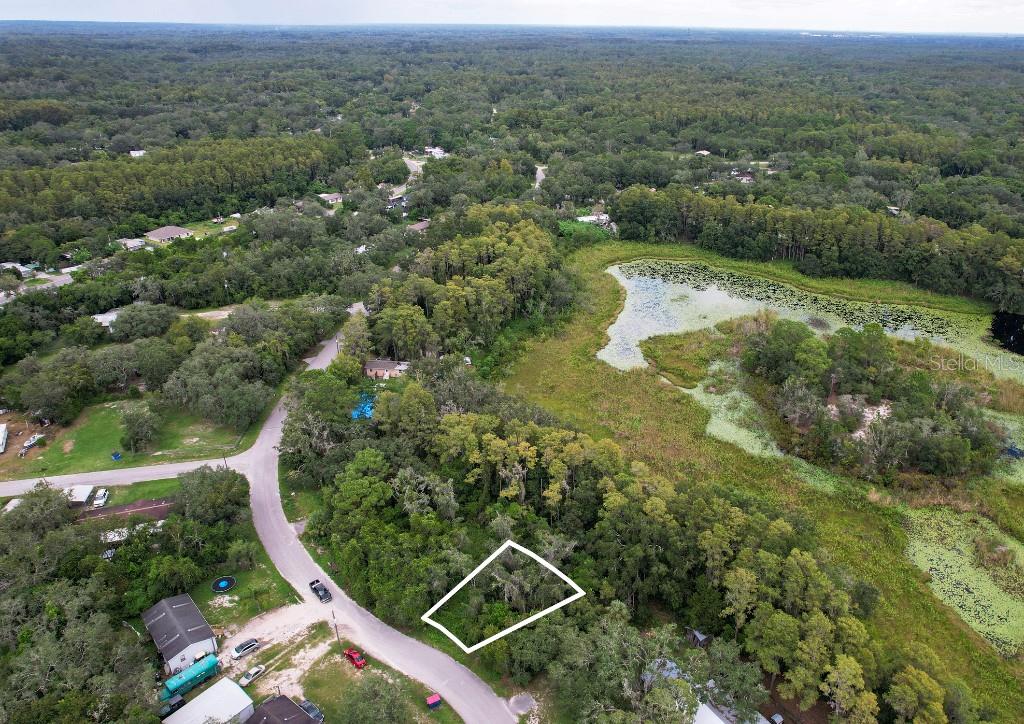 36 Poplar Street New Port Richey, FL 34654 - Photo 2 of 12 an aerial view of residential houses with outdoor space and trees