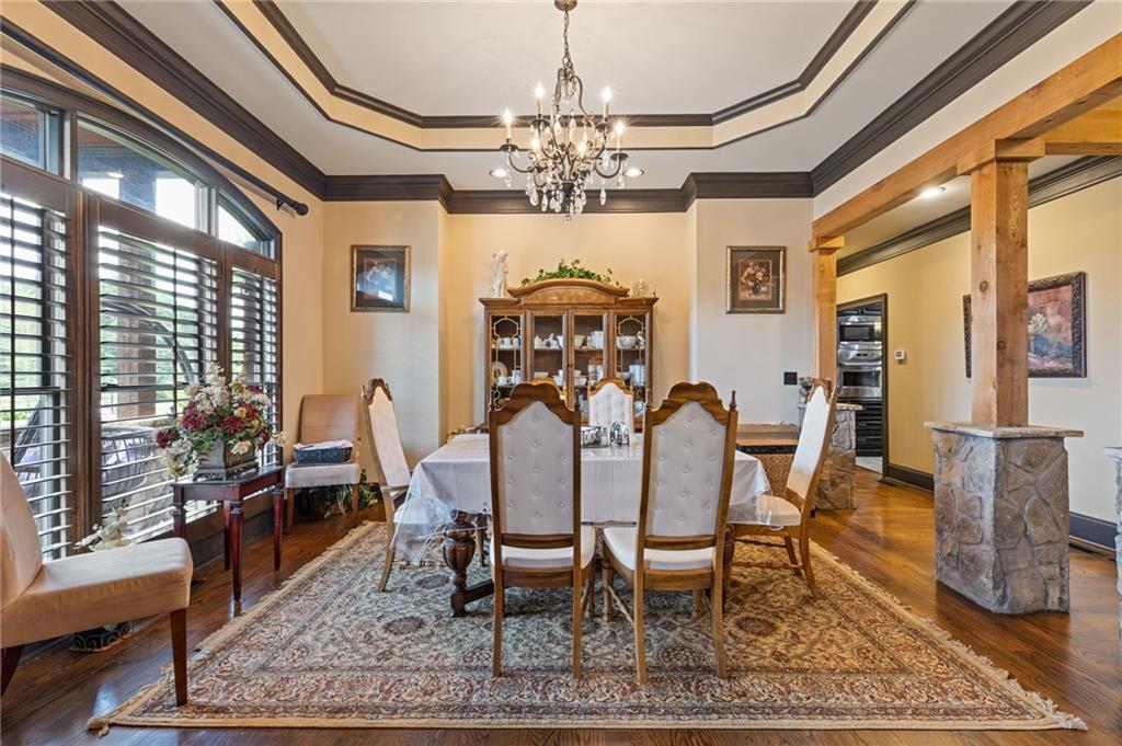 2932 Highway 124 Jefferson, GA 30549 - Photo 9 of 46 a view of a dining room with furniture window and wooden floor