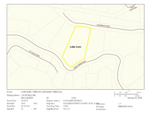 $150,000 | 0 Sugarbush Point, Lake Lure, NC 28746