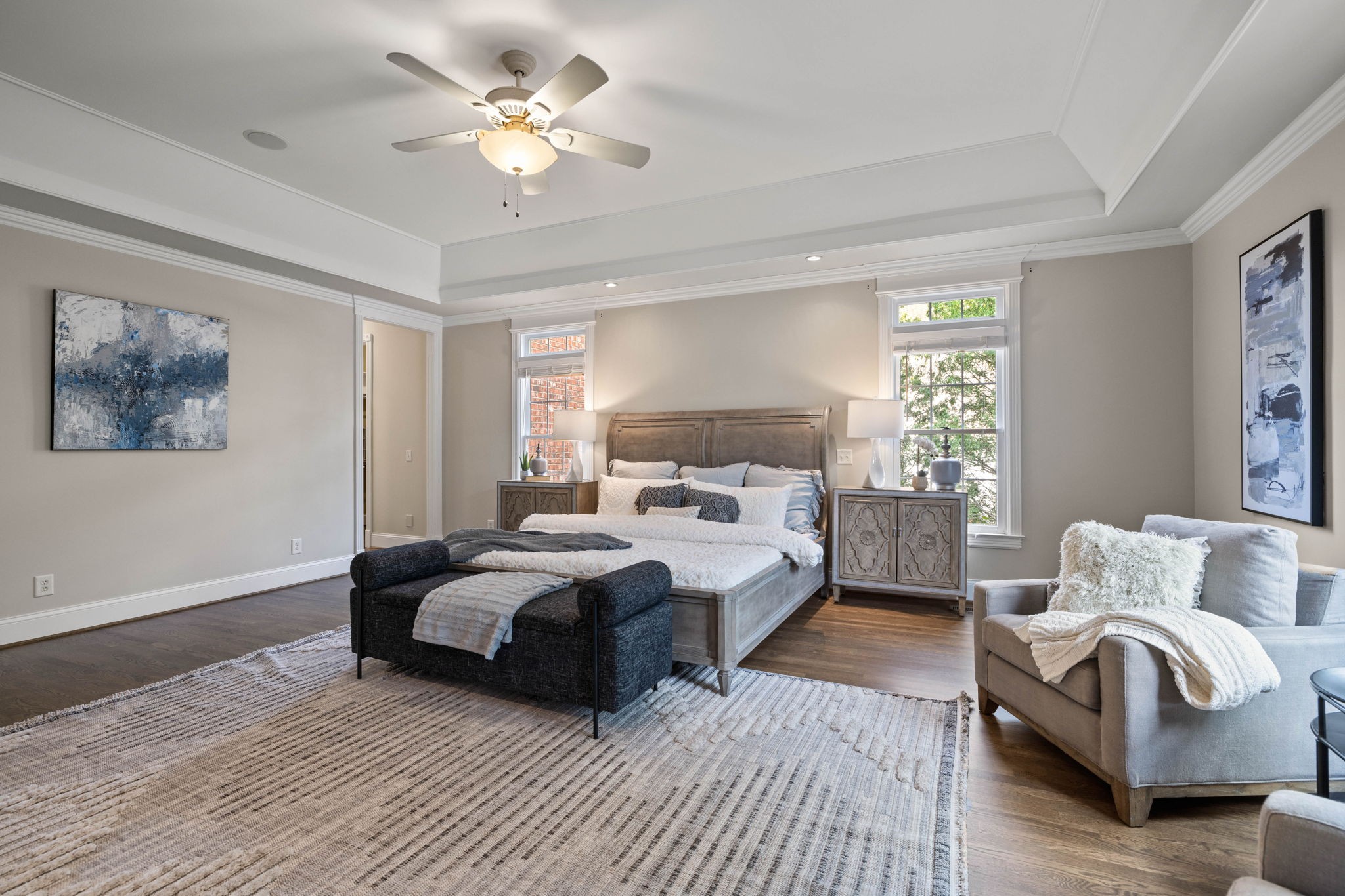 701 Sinclair Circle Brentwood, TN 37027 - Photo 32 of 70 a spacious bedroom with a bed and a couch