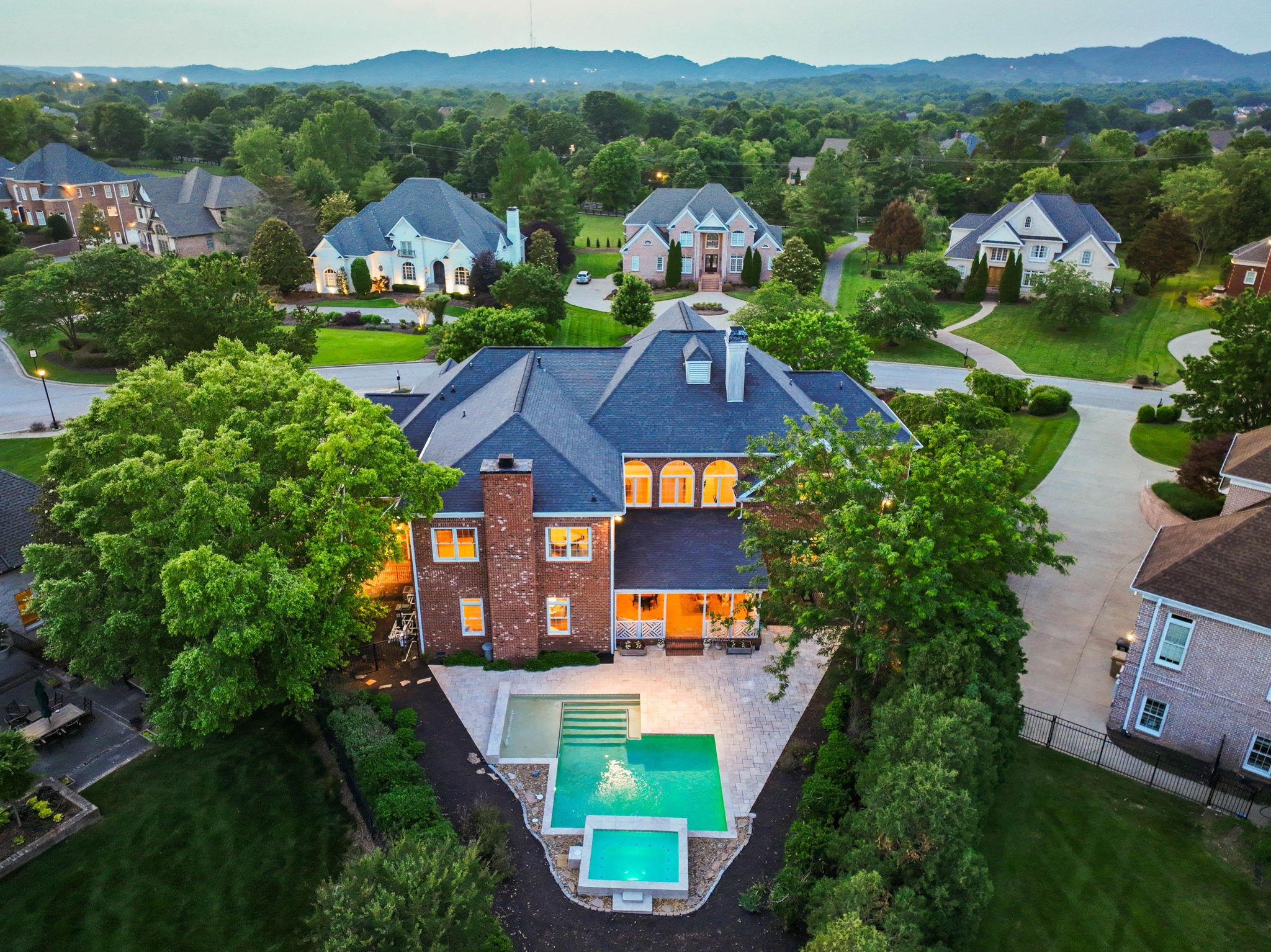 701 Sinclair Circle Brentwood, TN 37027 - Photo 64 of 70 an aerial view of a house with garden space and street view