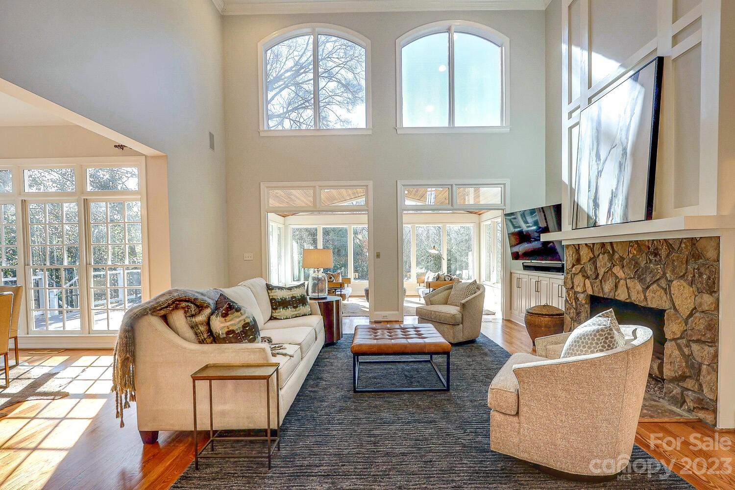 1732 Rutledge Avenue Charlotte, NC 28211 - Photo 7 of 30 a living room with furniture fireplace and a large window