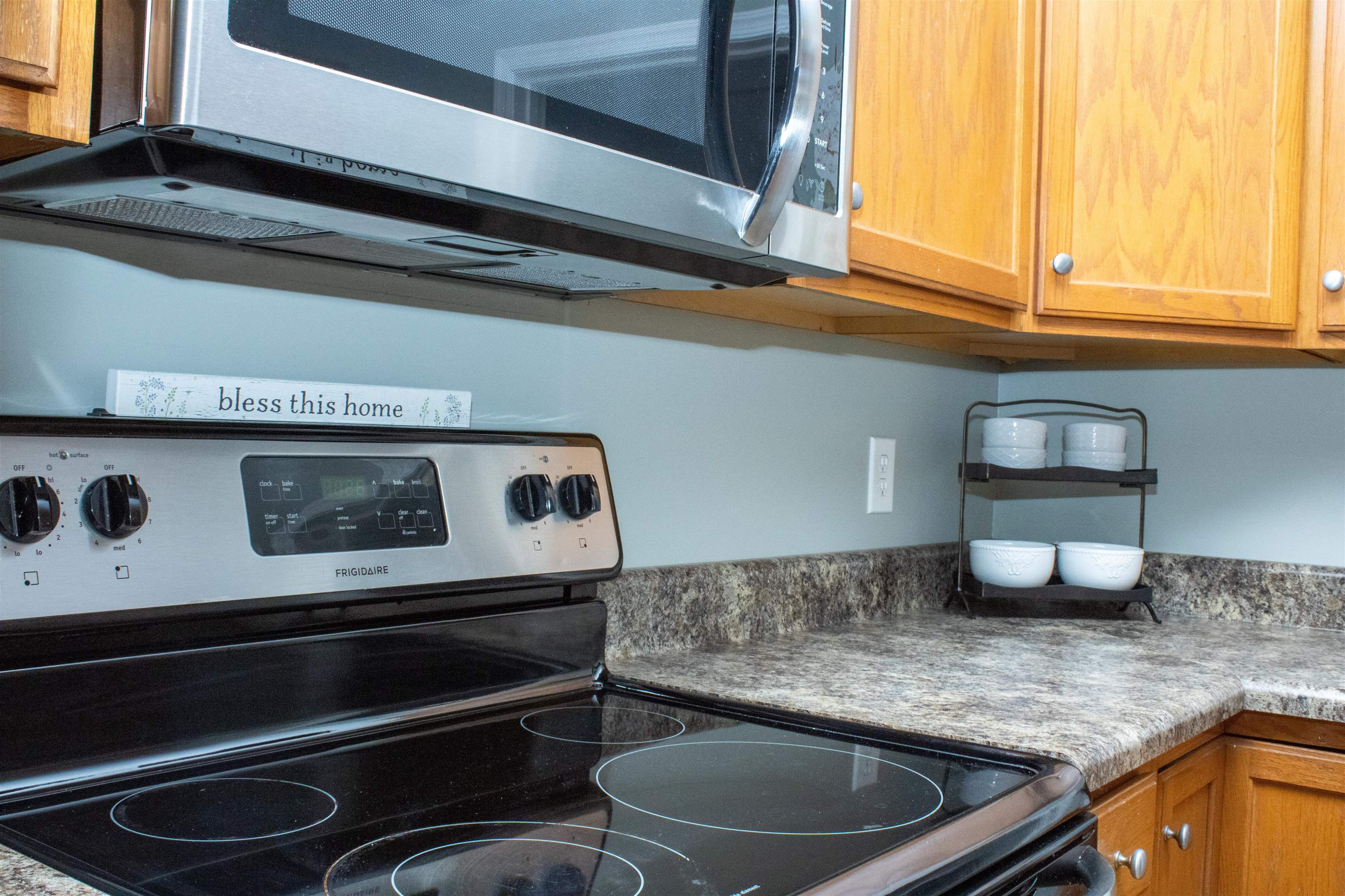 37 Danforth Drive Weyers Cave, VA 24486 - Photo 24 of 45 a kitchen with a stove and a microwave