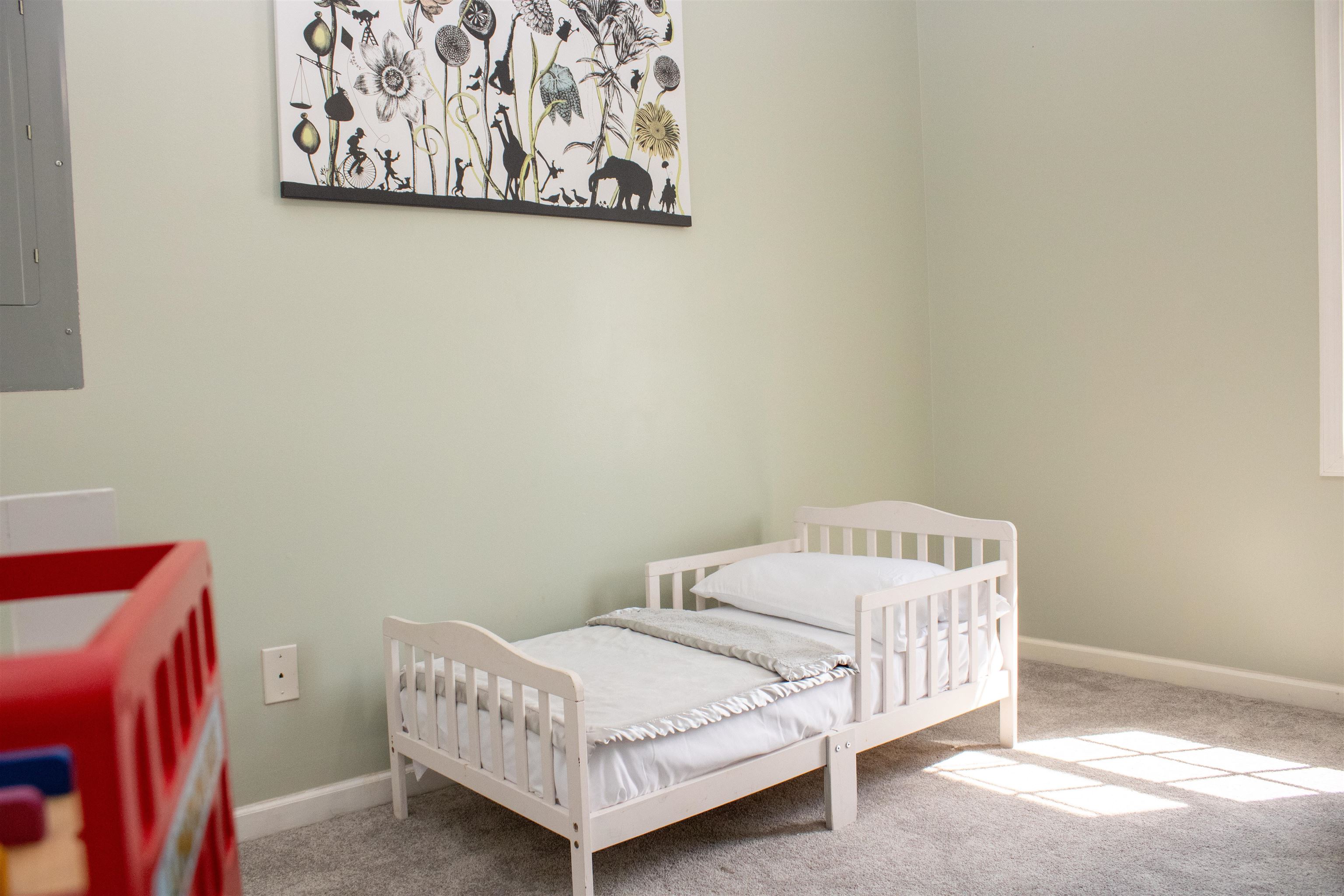 37 Danforth Drive Weyers Cave, VA 24486 - Photo 36 of 45 a bedroom with a bed and painting on the wall