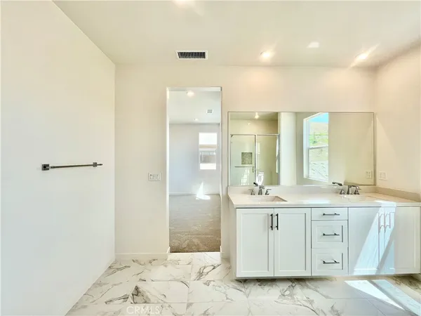 a empty closet with white paint