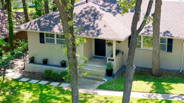 front view of house with a yard