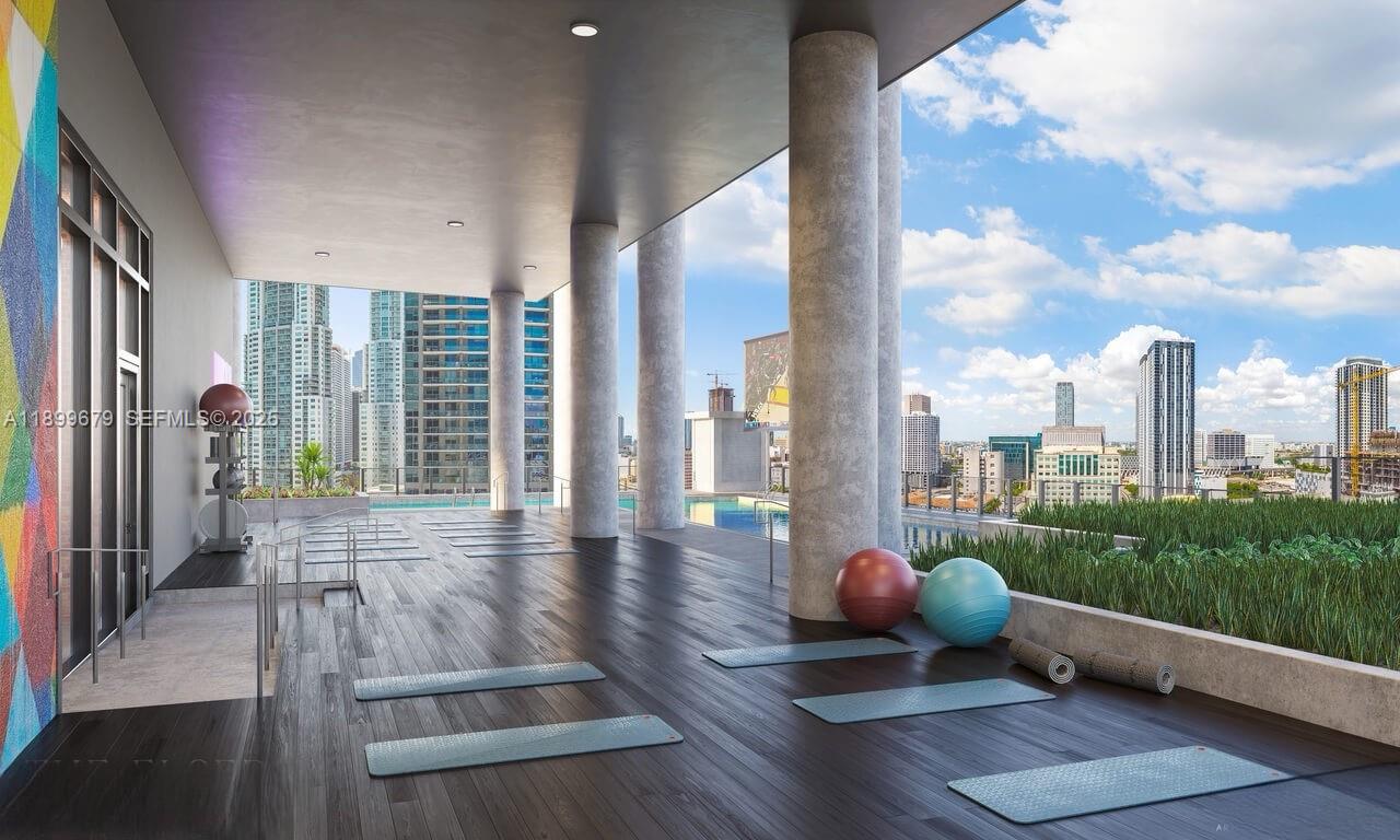 398 Northeast 5th Street, Unit 4409 Miami, FL 33132 - Photo 23 of 30 a view of an outdoor space with seating area