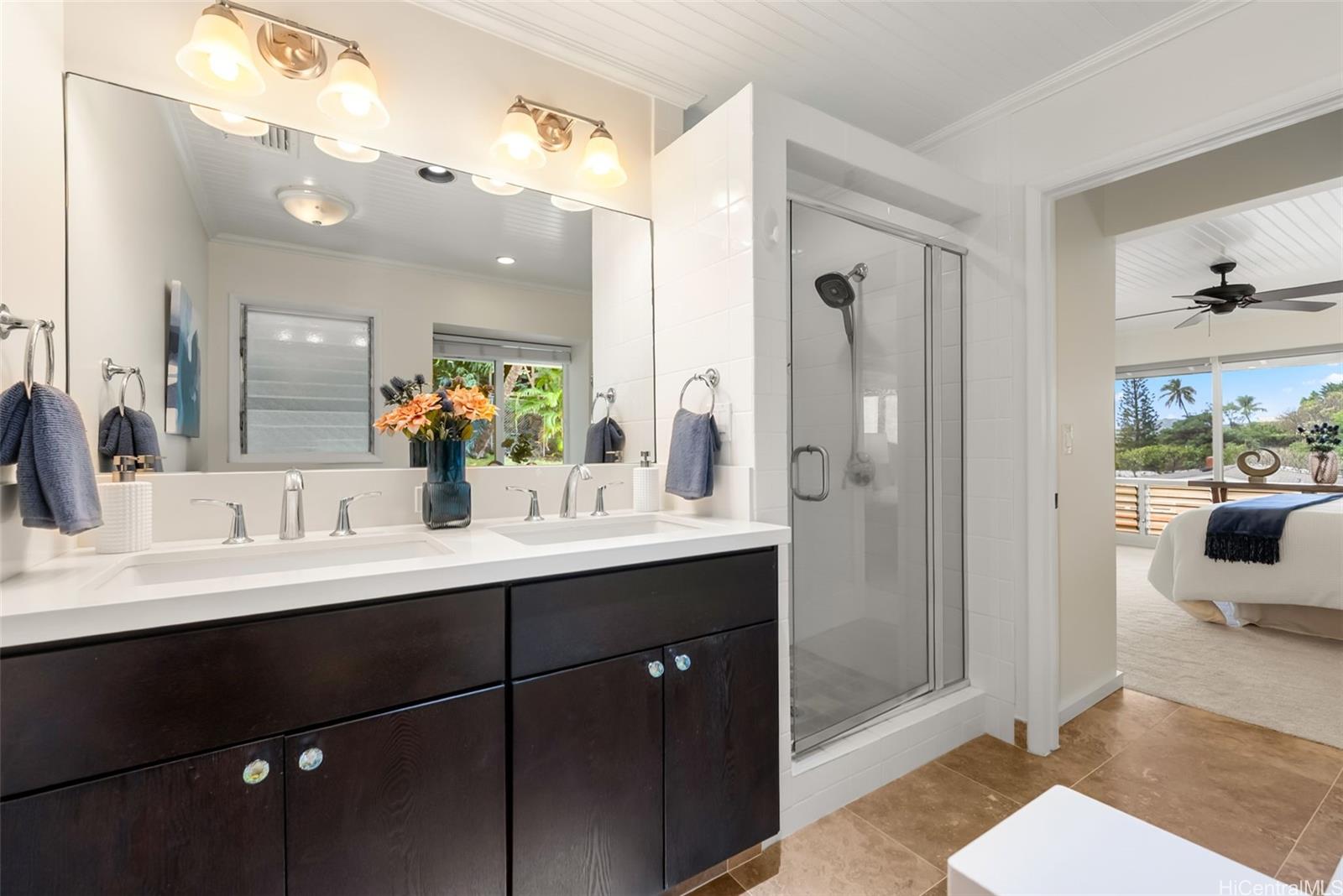 1350 Laukahi Street Honolulu, HI 96821 - Photo 15 of 25 Upgraded primary bath with double sinks