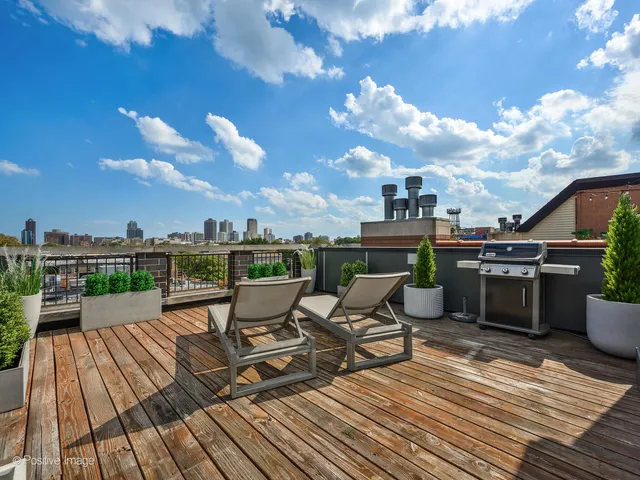 a view of a terrace with seating space