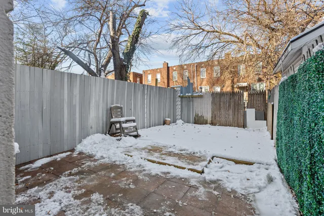 a backyard of a house
