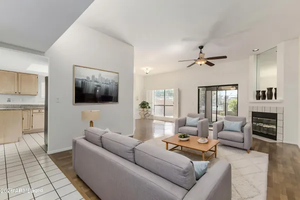 an aerial view of residential house with outdoor space and river