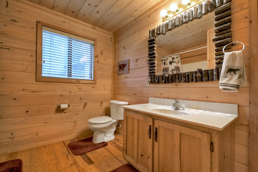 1285 Walnut Ridge Ellijay, GA 30536 - Photo 17 of 38 a bathroom with a sink and a toilet