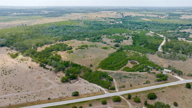 an aerial view of mountain with outdoor space