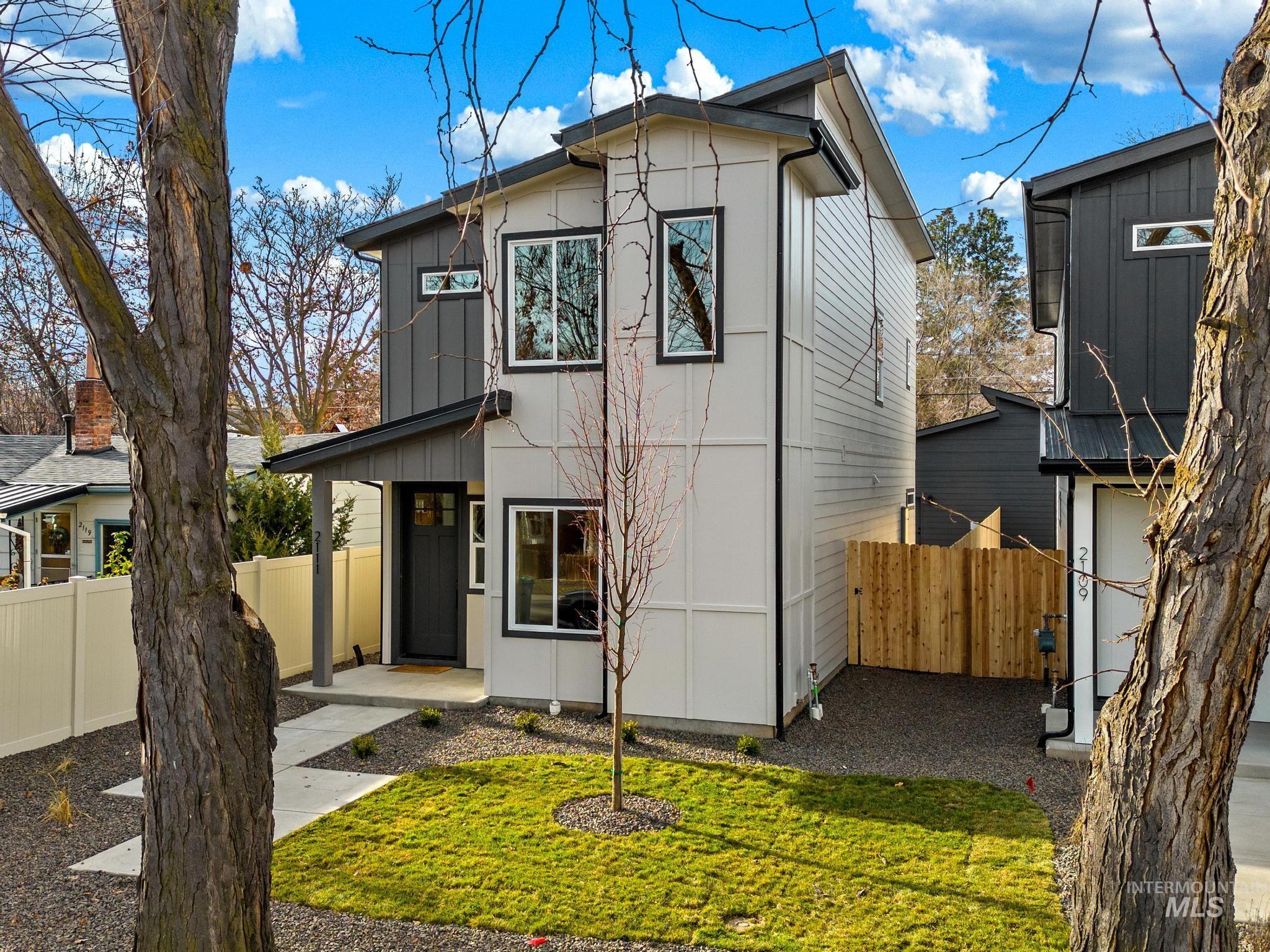 View of contemporary house