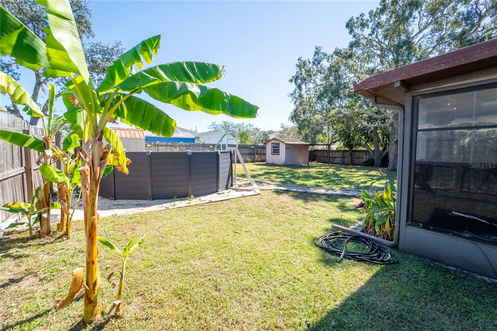 1394 Escobar Avenue Spring Hill, FL 34608 - Photo 32 of 47 a view of a backyard with small garden