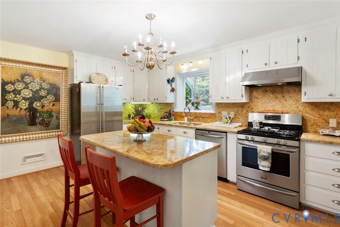 10260 Maplested Lane Henrico, VA 23229 - Photo 14 of 38 Kitchen featuring white cabinetry and light wood-f