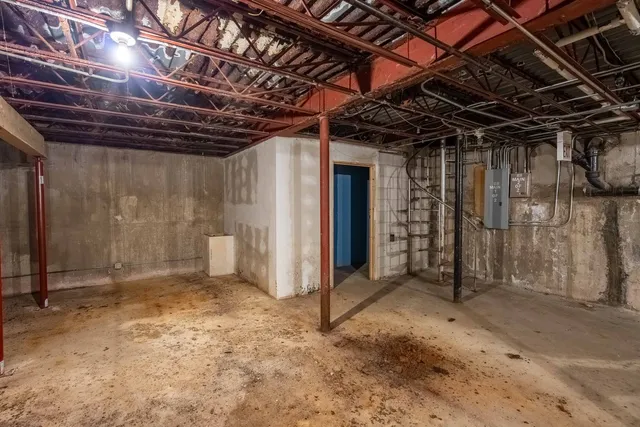 a room with gym equipment