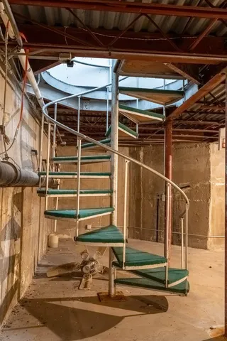 a view of a entryway with furniture and a window