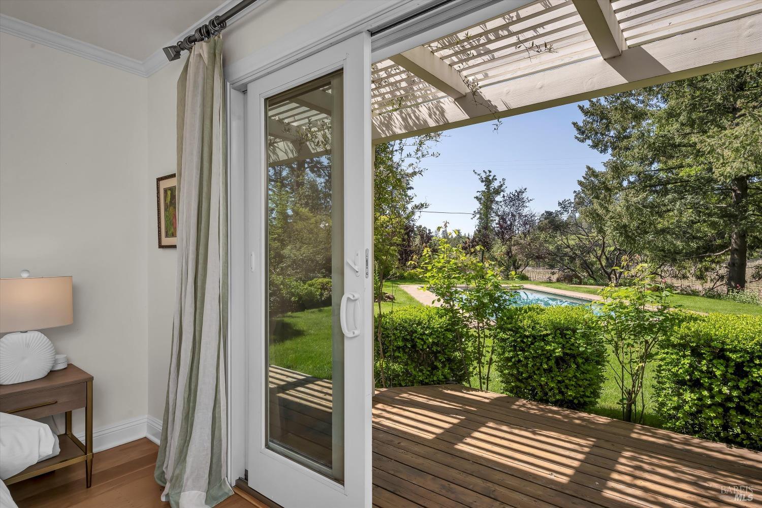 1065 Summit Lake Drive Angwin, CA 94508 - Photo 22 of 47 a view of a balcony and wooden floor