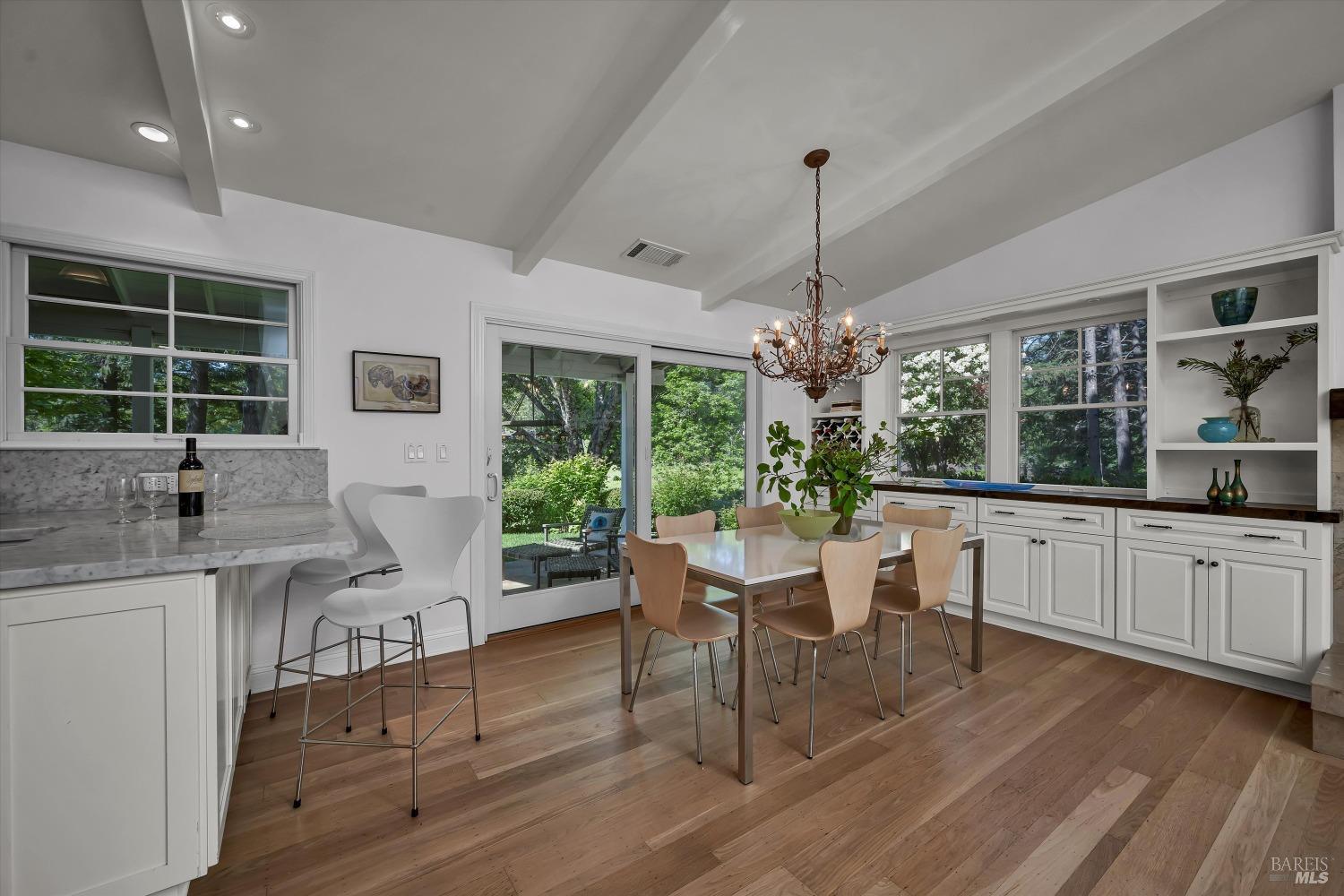 1065 Summit Lake Drive Angwin, CA 94508 - Photo 7 of 47 a kitchen with center island and windows