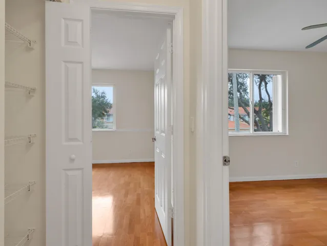 a view of room with walk in closet