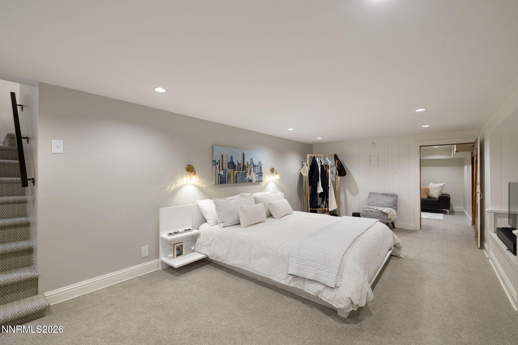 210 Bret Harte Avenue Reno, NV 89509 - Photo 28 of 40 a bedroom with a bed and a night stand
