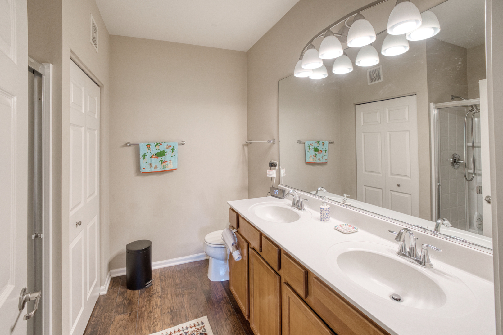 7520 Claridge Drive, Unit H Bridgeview, IL 60455 - Photo 19 of 22 a bathroom with a sink a toilet and a mirror