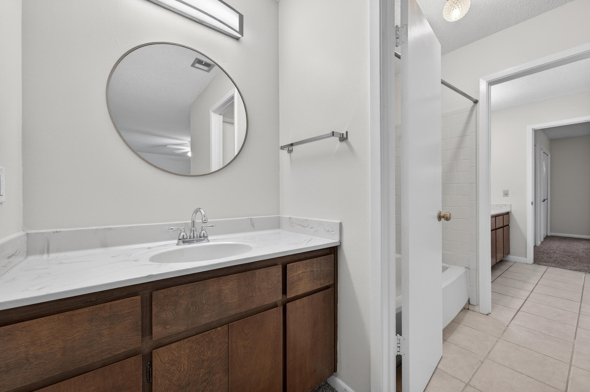 132 5th Avenue Shalimar, FL 32579 - Photo 27 of 39 a bathroom with a sink and a mirror