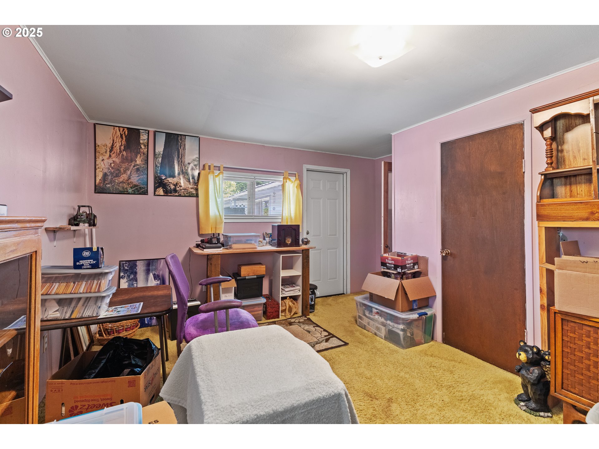 51320 Myrtle Creek Road Myrtle Point, OR 97458 - Photo 31 of 44 a bedroom with furniture and a window