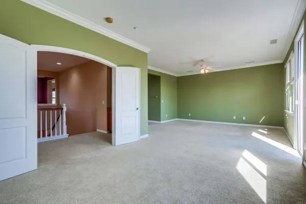 an aerial view of multiple houses