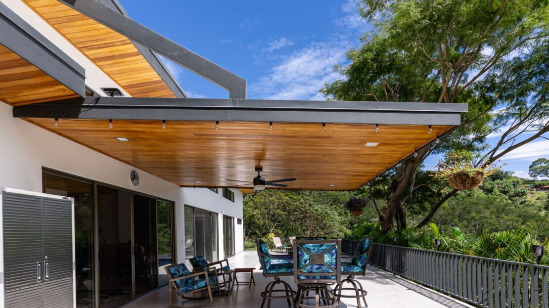 0 Modern Gem In The Natural Setting Washington, OS 20006 - Photo 20 of 33 View of patio with outdoor dining area and a ceiling fan