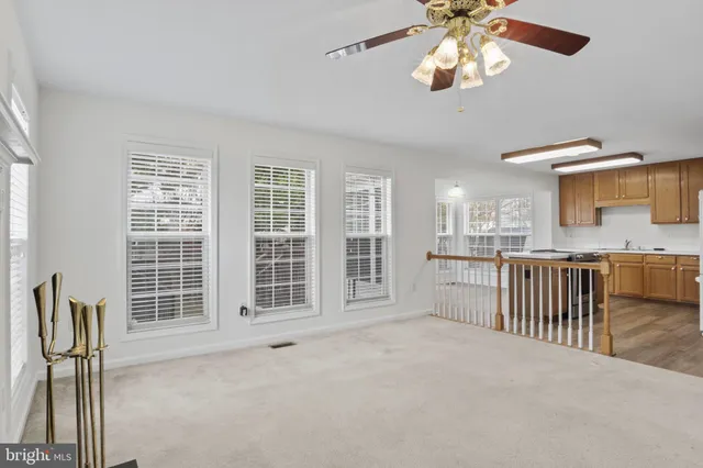 a view of a livingroom with a flat screen tv