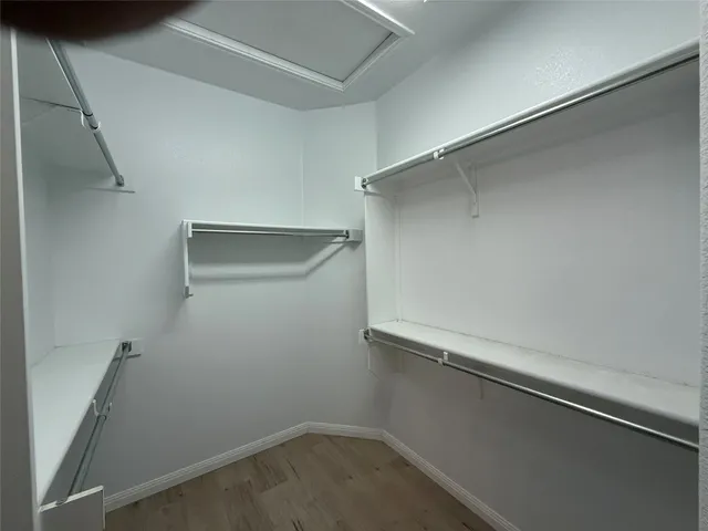 a close view of closet