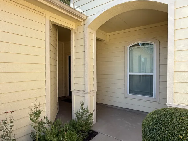 a view of front door of house