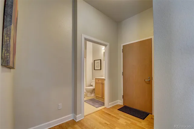 a view of an front door