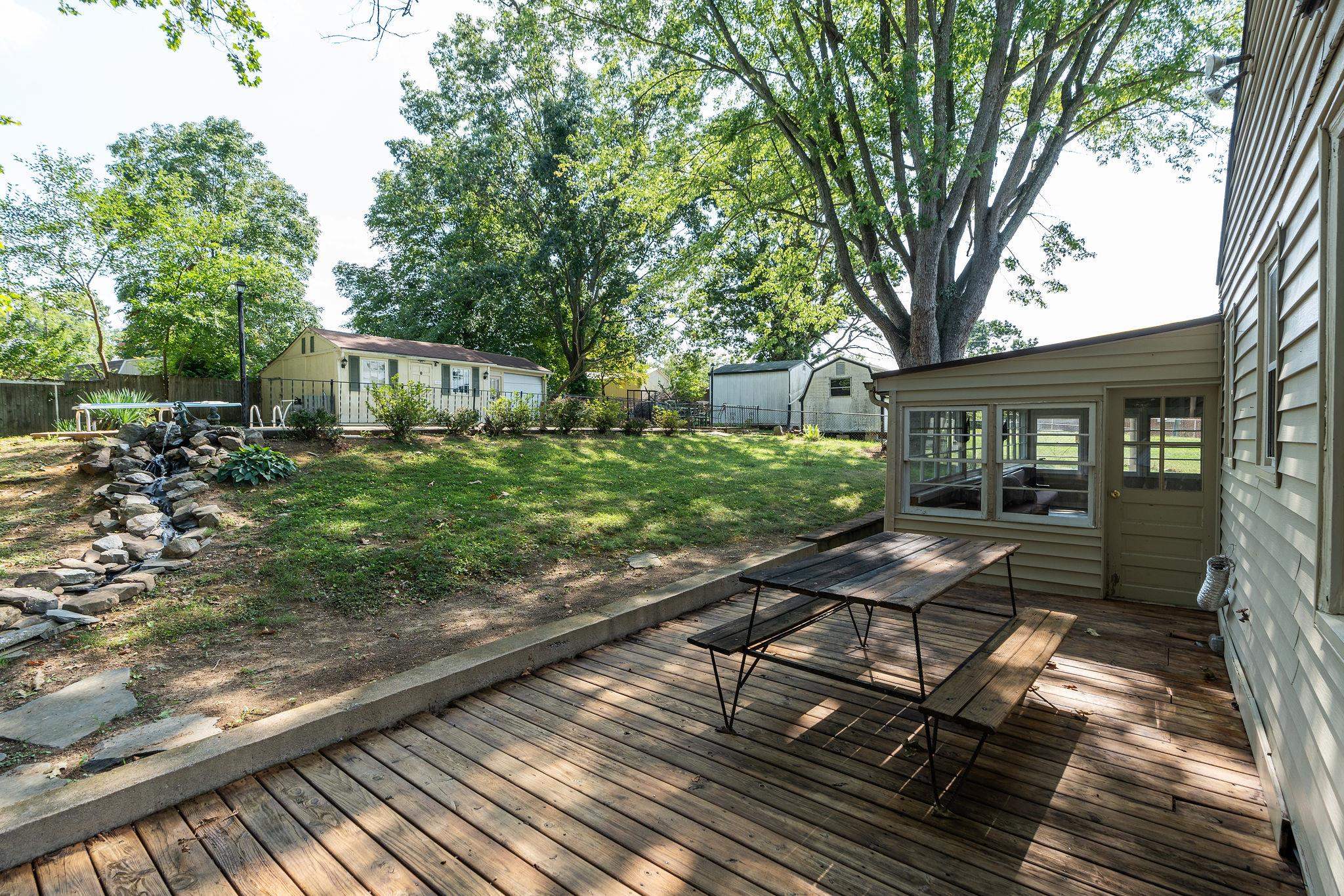 205 Devon Road Staunton, VA 24401 - Photo 52 of 71 a view of a house with backyard sitting area and garden