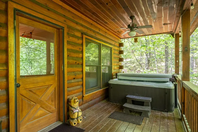 a room with furniture and a window