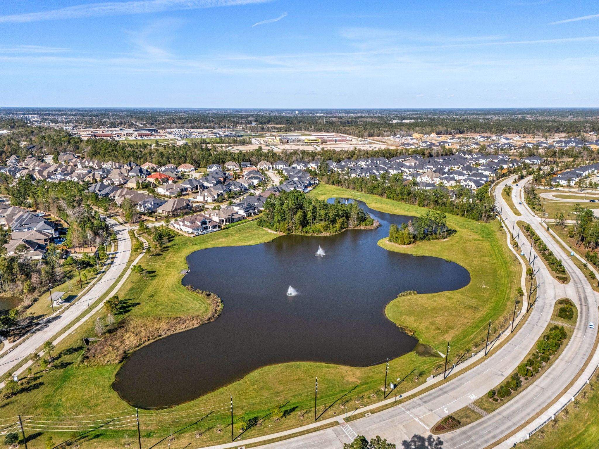 4225 Grand Oaks Wind Spring, TX 77386 - Photo 39 of 40 an aerial view of a residential houses with outdoor space