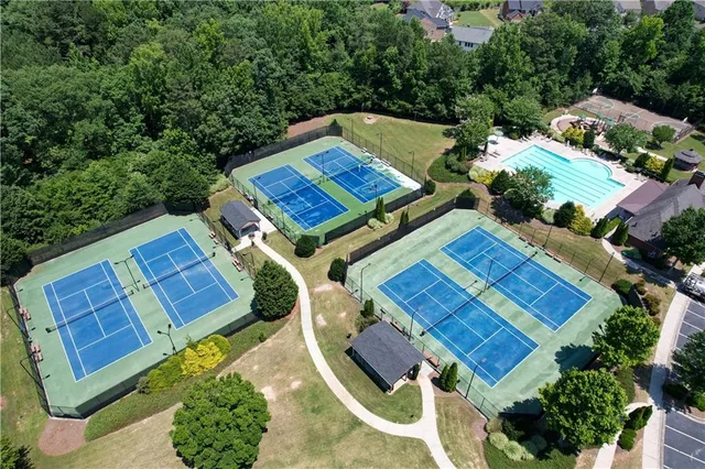 a outdoor space with chairs
