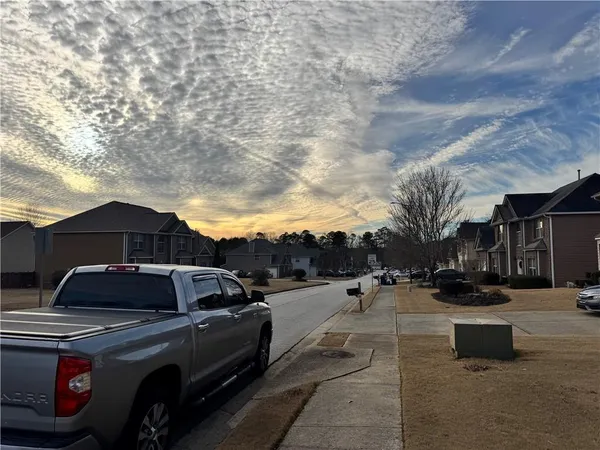 a car parked on the side of a street