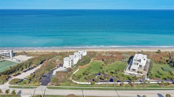 a bird view of a house