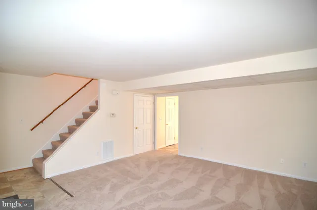 a view of an empty room